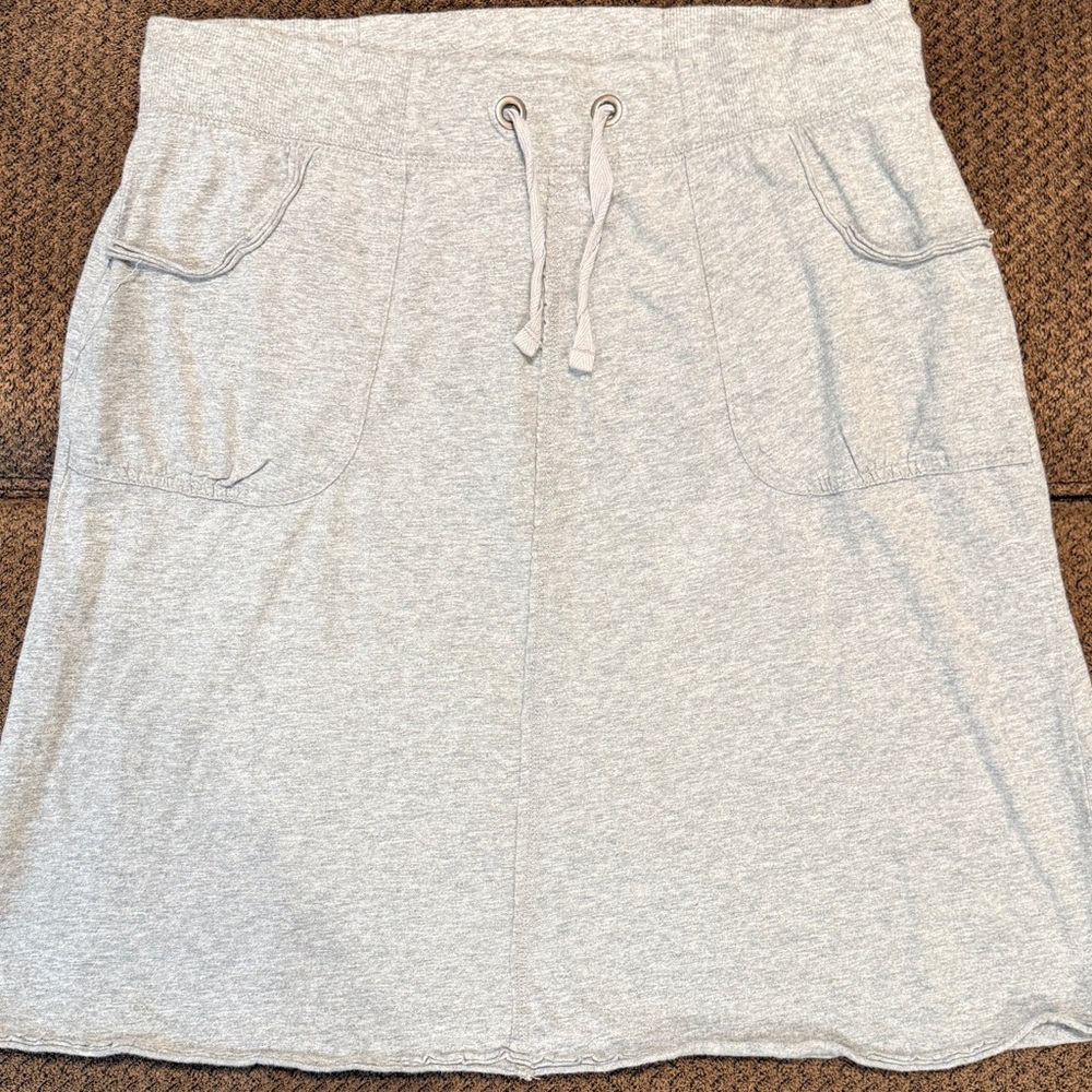 Merona Light Gray A-Line Skirt